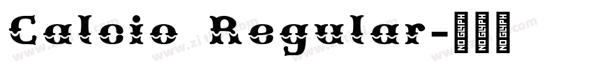 Calcio Regular字体转换
